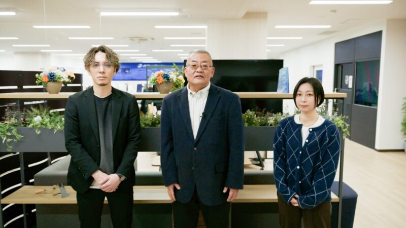 写真左からOさん、沙部長、Mさん